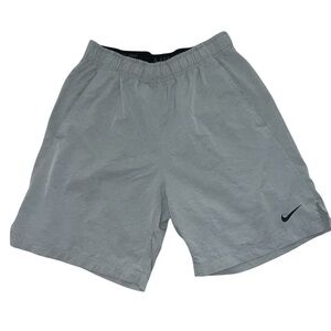 Nike Dri-FIT Gray Men’s Training Shorts 8” in-seam Size M